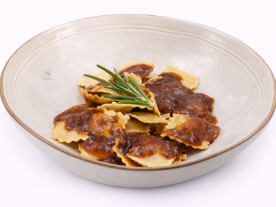 Ravioli di carne al sugo di arrosto